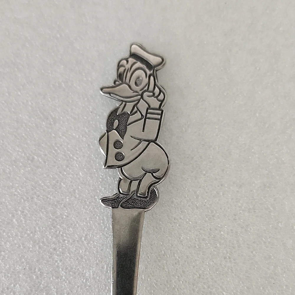 Vintage Walt Disney Donald Duck Character Spoon Stainless Steel Japan